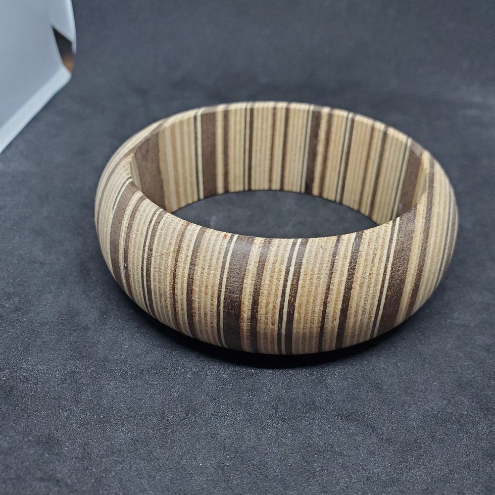 Wood Bangle Thick Bracelet Women Jewelry Fashion